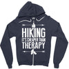 hiking it's cheaper than therapy Zipper Hoodie