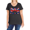 skinhead union jack, ideal birthday gift or present Ladies Curvy T-Shirt