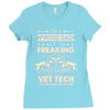 proud vet tech dad Ladies Fitted T-Shirt