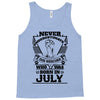 Never Underestimate Dog Rescuer Who Was Born July Tank Top