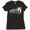 climbing ape to evolution climb indoor outdoor Ladies Fitted T-Shirt