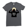 khabib nurmagomedov silouhette Ladies Fitted T-Shirt