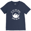 if it's too steep you're too old V-Neck Tee