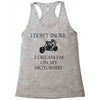 motorbike i don't snore biker's biker Racerback Tank