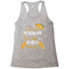 i'm not a widow i'm a wife to a husband with wings Racerback Tank