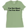 im not short funny t shirt humor nerd geek tee s 3xl Ladies Fitted T-Shirt