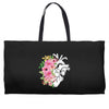 Heart And Flowers Weekender Totes