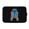 r2d2 typography Laptop sleeve