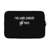 Thinking Too Much (f98) Laptop sleeve