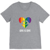 Love is Love Heart V-Neck Tee