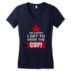 frisk cop leo police wife Women's V-Neck T-Shirt