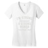 strong woman Women's V-Neck T-Shirt