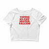 yippee ki yay mister falcon Crop Top