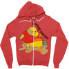 winnie le porc Zipper Hoodie