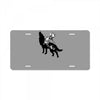 Wolf And Human License Plate