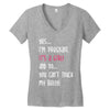 Yes...I'm Pregnant.It's a Girl! And No...You Can't Touch My Belly! Women's V-Neck T-Shirt