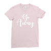go away Ladies Fitted T-Shirt