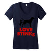 love stinks Women's V-Neck T-Shirt