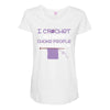 i crochet so i don't choke people save a life, send yarn Maternity Scoop Neck T-shirt