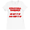 we  get it up Ladies Fitted T-Shirt