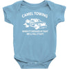 camel towing Baby Onesie