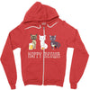 happy meowr Zipper Hoodie