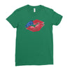 4th of July Lip Ladies Fitted T-Shirt