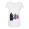 Black Bear Metal Artistshot Maternity Scoop Neck T-shirt