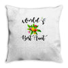 world's best aunt Throw Pillow