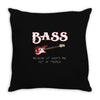 bass   out of treble Throw Pillow