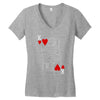 king of hearts playing card Women's V-Neck T-Shirt