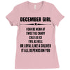 Super December Girl Ladies Fitted T-Shirt