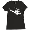 design uh 1h helicopter hubschrauber us army irak krieg war vietnam Ladies Fitted T-Shirt
