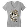 work hard until die Women's V-Neck T-Shirt