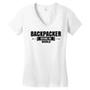 Backpacker Explore The World Women's V-Neck T-Shirt