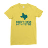 don't mess with tetris Ladies Fitted T-Shirt