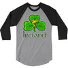 ireland shamrock 3/4 Sleeve Shirt