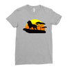 Mufasa and Simba Lion King Ladies Fitted T-Shirt