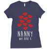nanny was here Ladies Fitted T-Shirt
