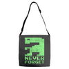 never forget Adjustable Strap Totes