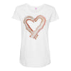 bacon heart Maternity Scoop Neck T-shirt