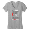 I Wear Grey For My Son (Brain Cancer Awareness) Women's V-Neck T-Shirt