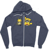 totoro &amp; pikachu onesie Zipper Hoodie