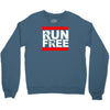 free running parkour run free Crewneck Sweatshirt