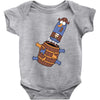 pop up knuckles1 Baby Onesie