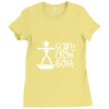 scarecrow boat Ladies Fitted T-Shirt