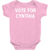 vote for cynthia Baby Bodysuit