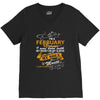 I'm a february woman I was born with my heart V-Neck Tee