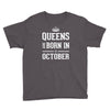 queens are born in october. Youth Tee