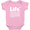 life  available for a limited time only Baby Onesie